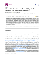 Gerber–Shiu function in a class of delayed and perturbed risk model with dependence