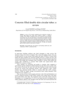 Concrete filled double skin circular tubes : a review