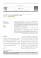 Radiographer knowledge and practice of paediatric radiation dose protocols in digital radiography in Gauteng