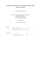 The efficacy of Spascupreel® S in the treatment of repetitive strain injury of the shoulder