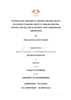 Physiological response of tigerfish and smallmouth yellowfish to angling: impact of angling duration, fish size, fish age, sexual maturity, body condition and temperature