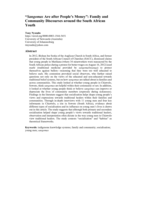 Sangomas are after people’s money: family and community discourses around the South African Youth