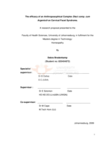 The efficacy of an anthroposophical complex Disci comp. cum Argento® on cervical facet syndrome