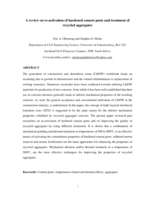 A review on re-activation of hardened cement paste and treatment of recycled aggregates