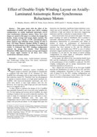 Effect of double-triple winding layout on axially-laminated anisotropic rotor synchronous reluctance motors