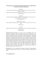 Niching particle swarm optimization based euclidean distance and hierarchical clustering for multimodal optimization