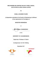 Mechanisms influencing railway wheel squeal excitation in large radius curves