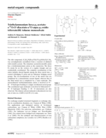 Triethylammonium hexa-µ²-acetatok¹²O:O'-diacetato-k²O-aqua-µ₃-oxidotriferrate( III) toluene monosolvate.