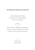 The making and unmaking of the feminine self