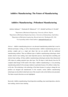 Additive manufacturing : the future of manufacturing