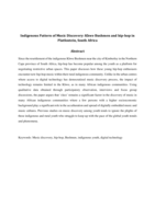 Indigenous Pattern of Music Discovery: Khwe Bushmen and hip‐hop in Platfontein, South Africa