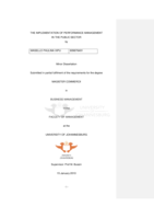 The implementation of performance management in the public sector