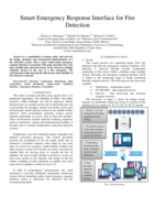 Smart emergency response interface for fire detection