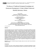 The nexus of traditional ecological knowledge and ecotourism development : a case of Bobiri Forest and Butterfly Sanctuary, Ghana