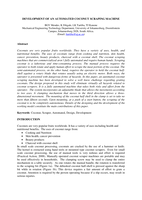 Development of an automated coconut scraping machine