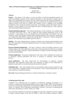Effects of Financial Management practices on technical performance of building contractors in Northeast Nigeria