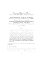 Classes and theories of trees associated with a class of linear orders