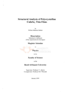 Structural analysis of polycrystalline CuInSe₂ thin films