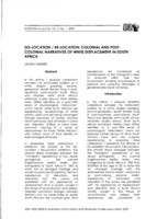 Dis-location / re-location : colonial and postcolonial narratives of white displacement in South Africa
