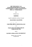 Die toepassing van gesondheidsorgbestuur deur samewerking tussen ginekoloë en privaat vroedvroue