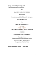 Imago relationship therapy and Christian marriage counseling.