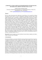 Composite action of pre-cracked reinforced concrete beams repaired with adhesive bonded steel plates