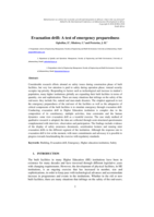 Evacuation drill: A test of emergency preparedness