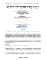 The state of rail and road route transport networks integratedness in the City of Johannesburg : an expose