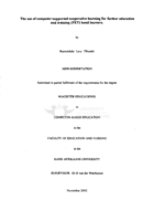 The use of computer-supported cooperative learning for further education and training (FET) band learners