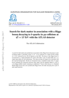 Search for dark matter in association with a Higgs boson decaying to b-quarks in pp collisions at √s = 13 TeV with the ATLAS detector