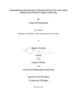 Geometallurgical characterisation of Merensky Reef and UG2 at the Lonmin Marikana mine, Bushveld Complex, South Africa