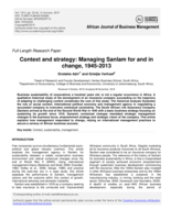 Context and strategy : managing Sanlam for and in change, 1945-2013