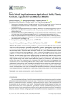 Toxic metal implications on agricultural soils, plants, animals, aquatic life and human health