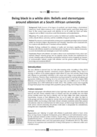 Being black in a white skin : beliefs and stereotypes around albinism at a South African university