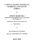 Capital flows, emerging  markets and South Africa
