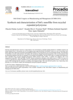 Synthesis and characterization of Sno2 nanofiller from recycled expanded polystyrene