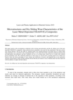 Microstructures and dry sliding wear characteristics of the laser metal deposited Ti6Al4V/Cu composites