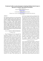 Production facility location strategies for small and medium sized sewing cooperatives to enhance operational performance