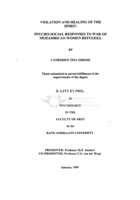 Violation and healing of the spirit : psycho-social responses to war of Mozambican women refugees