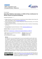 Body-mind medicine interventions in Covid-19 place confinement for mental, physical and spiritual wellbeing
