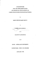 A framework for the implementation of artificial intelligence in computer integrated manufacturing