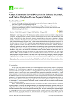 Urban commute travel distances in Tehran, Istanbul, and Cairo : weighted least square models