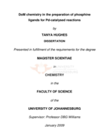DoM chemistry in the preparation of phosphine ligands for Pd-catalysed reactions
