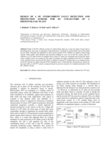 Design of a DC overcurrent fault detection and protection scheme for DC collectors of a photovoltaic plant