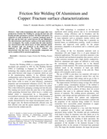 Friction stir welding of aluminium and copper : fracture surface characterizations