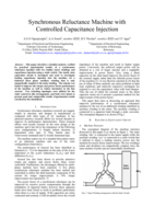 Synchronous reluctance machine with controlled capacitance injection