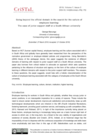 Going beyond the official domain in the search for the culture of employee learning : The case of junior support staff at a South African university