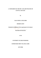 A comparison of the HIV and Aids policies of ECOWAS and SADC