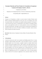 Pozzolanic materials and waste products for formulation of geopolymer cements in developing countries : a review