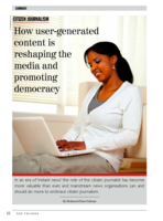 How user-generated content is reshaping the media and promoting democracy